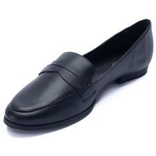 Mocasín Para Mujer Cuero Indiana Negro Hush Puppies