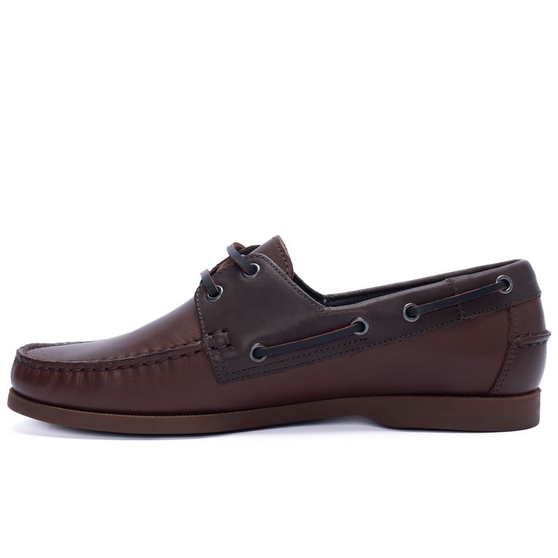 Mocasin-Para-Hombre-Cuero-Yatch-Marron-Hush-Puppies