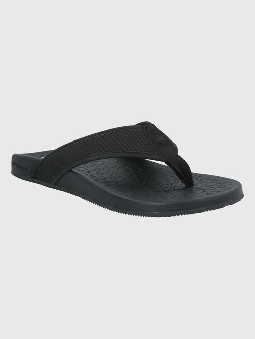 Sandalia Para Hombre Sintético Portel  Negro Hush Puppies