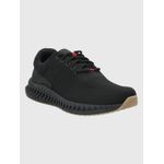 Zapatilla-Para-Hombre-Cuero-Poliester-Spinal-Knit-Lace-Negro-Hush-Puppies