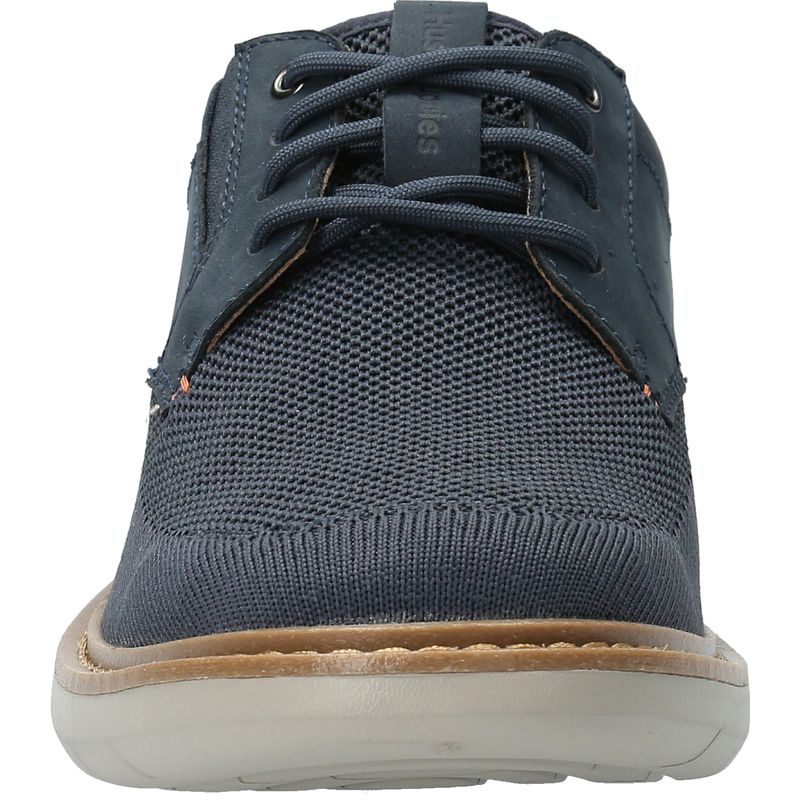 Zapato-Para-Hombre-Cuero--Textil-Bangu-Azul-Hush-Puppies