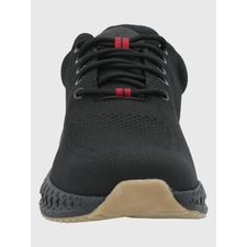 Zapatilla Para Hombre Cuero/Poliéster Spinal Knit Lace Negro Hush Puppies