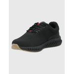 Zapatilla-Para-Hombre-Cuero-Poliester-Spinal-Knit-Lace-Negro-Hush-Puppies