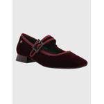 Zapato-Para-Mujer-Velvet-Hally-Burgundy-Hush-Puppies