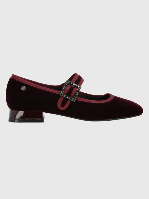 Zapato Para Mujer Velvet Hally Burgundy Hush Puppies