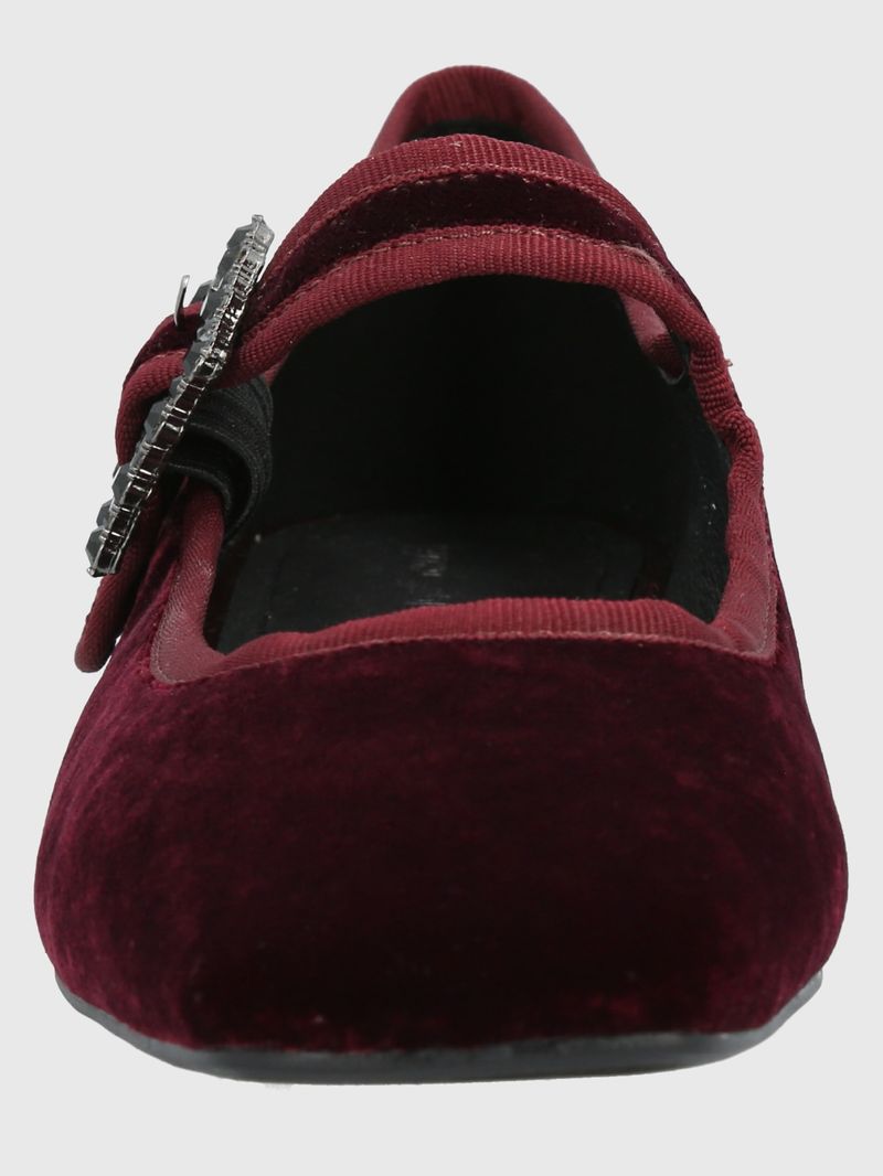 Zapato-Para-Mujer-Velvet-Hally-Burgundy-Hush-Puppies