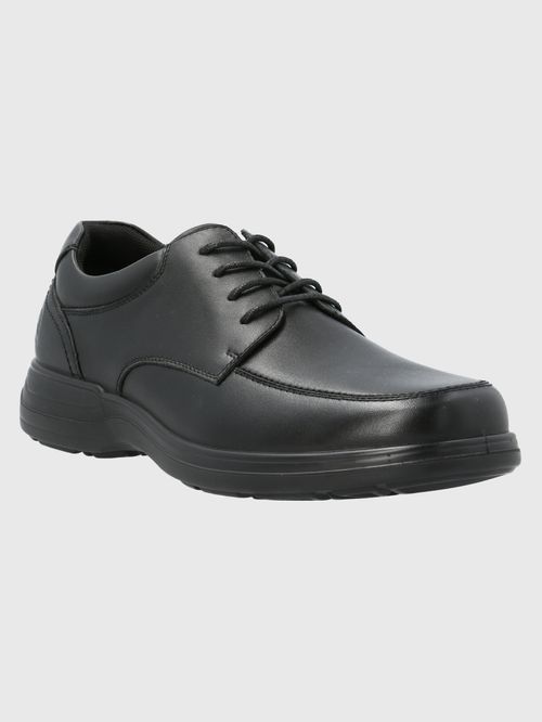 Zapato Para Hombre Cuero Adrian Negro Hush Puppies