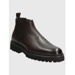 Botin-Para-Hombre-Cuero-Fort-Marron-Oscuro-Hush-Puppies