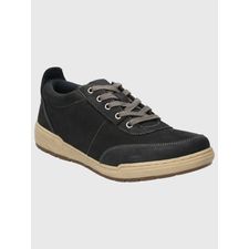Zapatilla Para Hombre Cuero Draper Gris Oscuro Hush Puppies