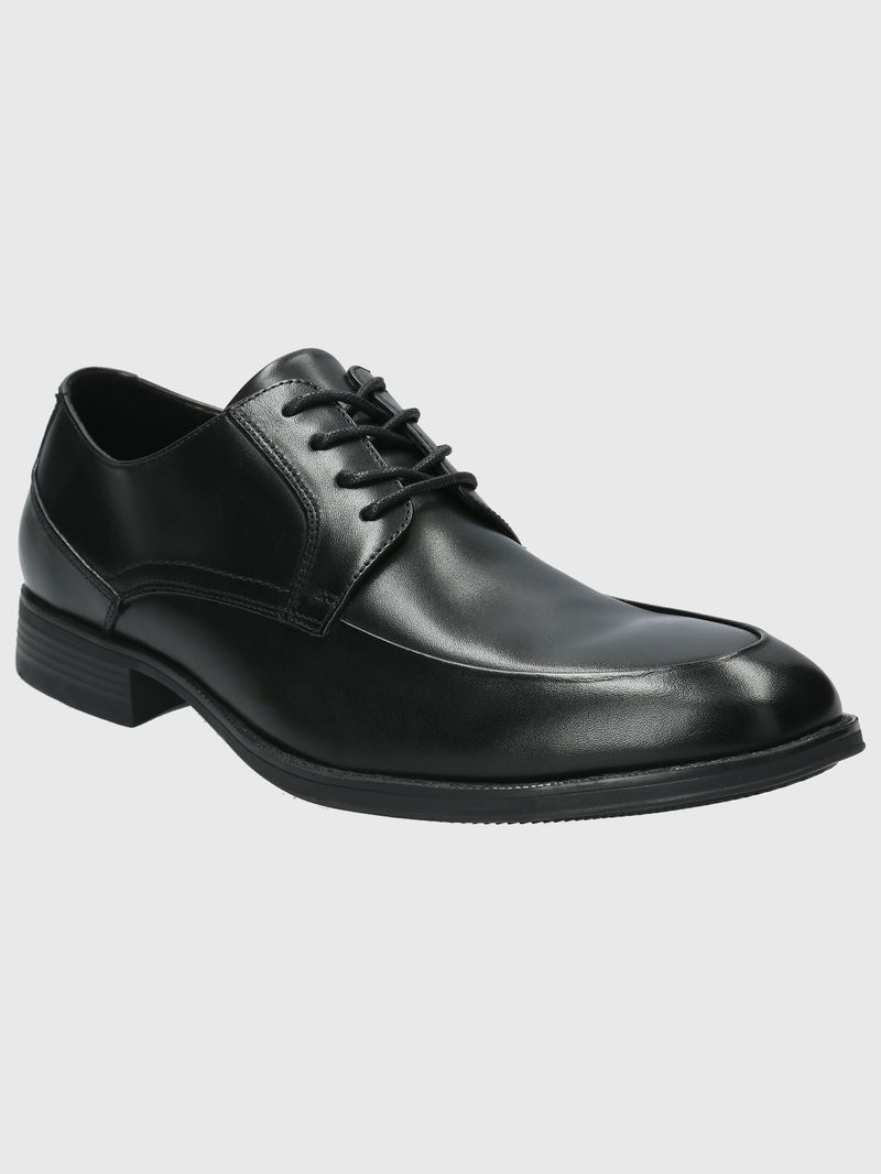 Zapato-Para-Hombre-Cuero-Rocko-Negro-Hush-Puppies