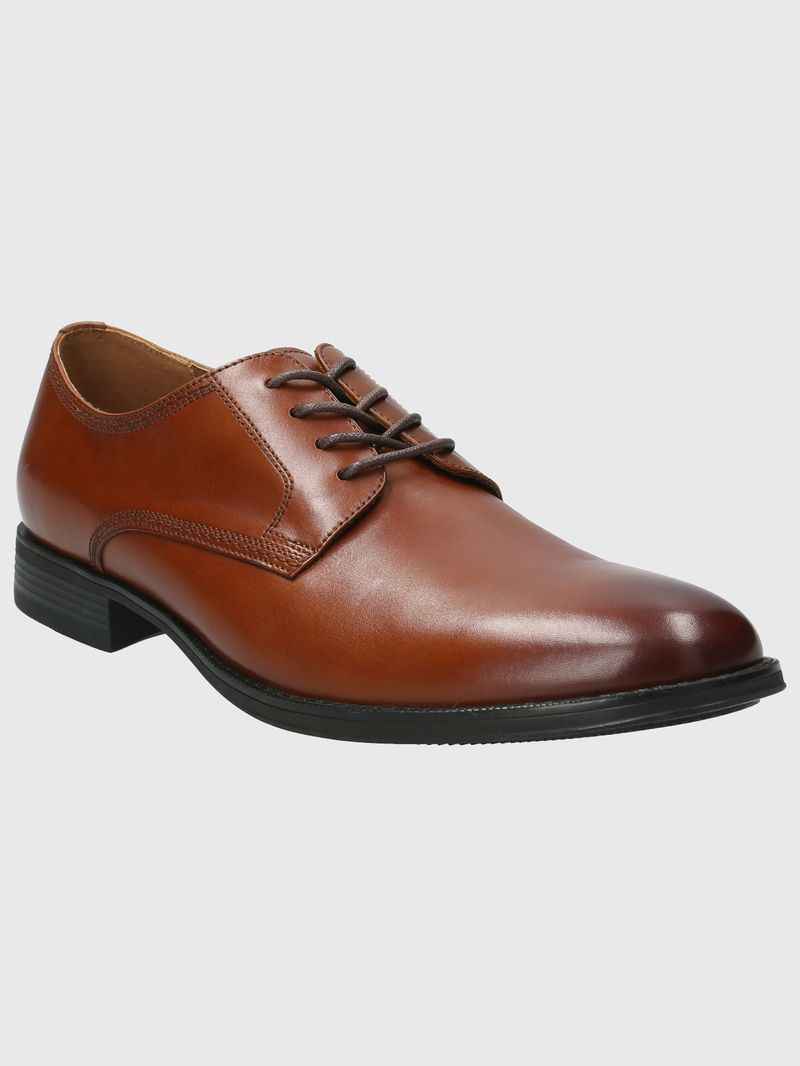 Zapato-Para-Hombre-Cuero-Rollo-Marron-Hush-Puppies