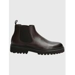 Botin-Para-Hombre-Cuero-Fort-Marron-Oscuro-Hush-Puppies