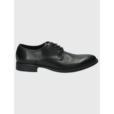 Zapato Para Hombre Cuero Rollo Negro Hush Puppies