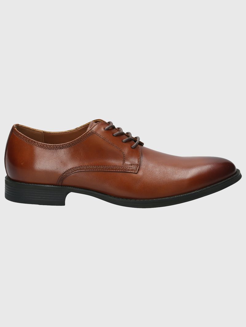 Zapato-Para-Hombre-Cuero-Rollo-Marron-Hush-Puppies
