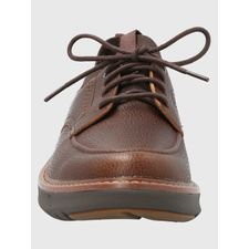 Zapatilla Para Hombre Cuero Smart Laceup Marrón Oscuro Hush Puppies