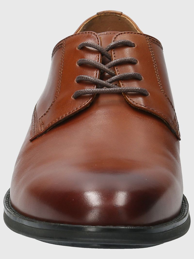 Zapato-Para-Hombre-Cuero-Rollo-Marron-Hush-Puppies