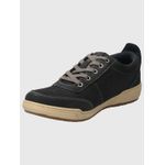 Zapatilla-Para-Hombre-Cuero-Draper-Gris-Oscuro-Hush-Puppies