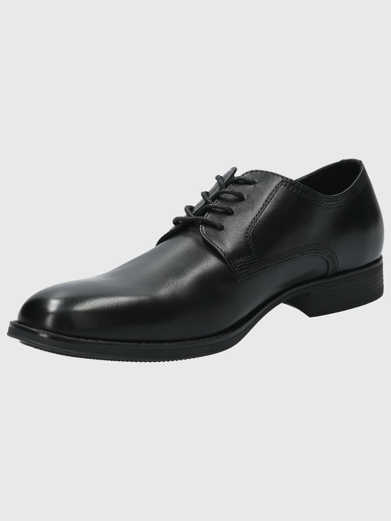 Zapato-Para-Hombre-Cuero-Rollo-Negro-Hush-Puppies