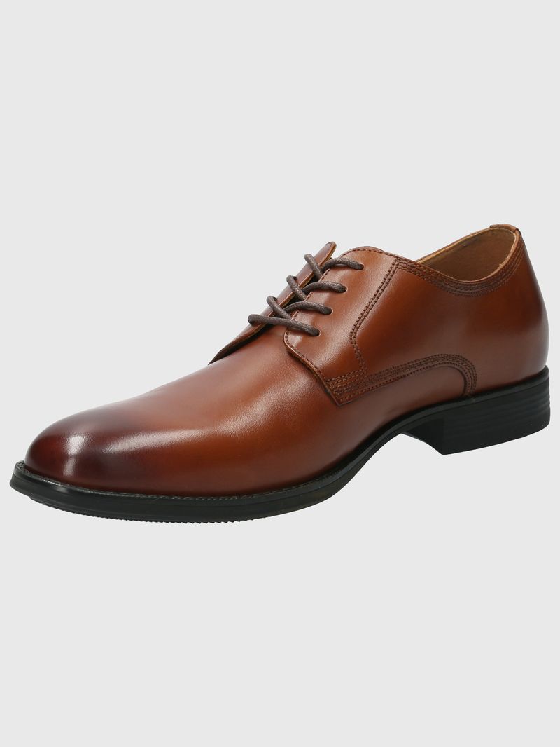 Zapato-Para-Hombre-Cuero-Rollo-Marron-Hush-Puppies