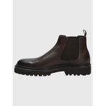 Botin-Para-Hombre-Cuero-Fort-Marron-Oscuro-Hush-Puppies
