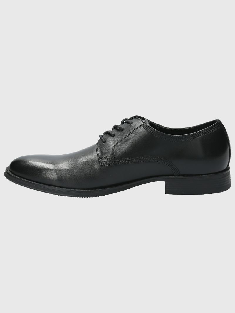 Zapato-Para-Hombre-Cuero-Rollo-Negro-Hush-Puppies