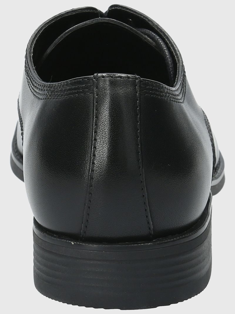 Zapato-Para-Hombre-Cuero-Rollo-Negro-Hush-Puppies