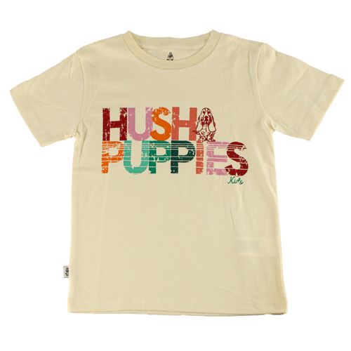 Polo Manga Corta Para Niña Algodón Polo St Mc Arcoiris Crema Hush Puppies Kids