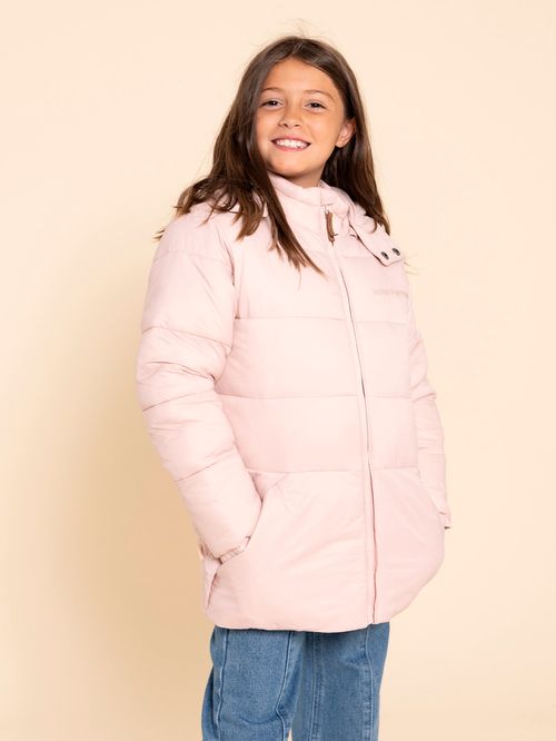 Casaca Para Niña Algodón Reciclado Campo Rosado Hush Puppies Kids