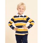 Polo-Manga-Larga-Para-Niño-Algodon-Reciclado-Oscar-Amarillo-Hush-Puppies-Kids
