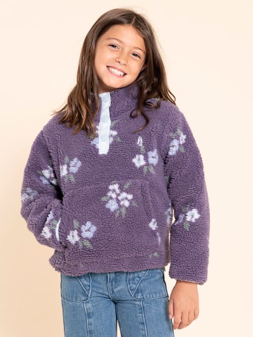 Polar Para Niña Sherpa Reciclado Ambar Azul Hush Puppies Kids