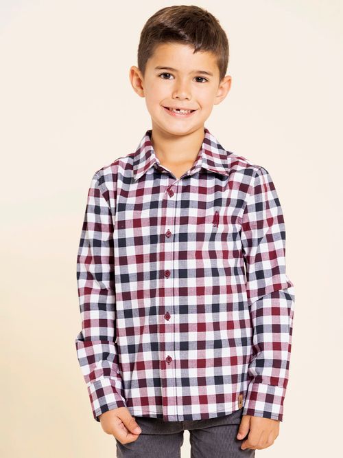 Camisa Para Niño Algodón Collie Rojo Hush Puppies Kids