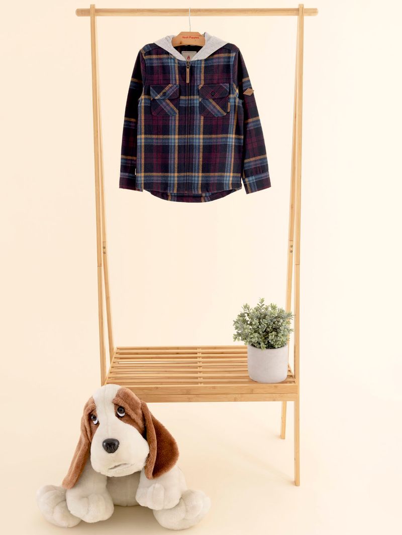 Chaqueta-Para-Niño-Algodon-Franela-Nevado-Azul-Hush-Puppies-Kids