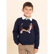 Chompa Para Niño Algodón Basset Navy Hush Puppies Kids