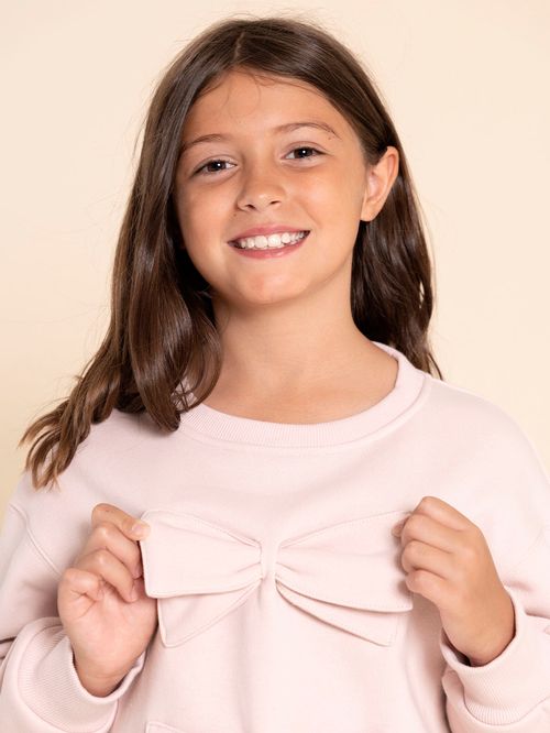 Polera Para Niña Algodón Reciclado Cinta Rosado Hush Puppies Kids