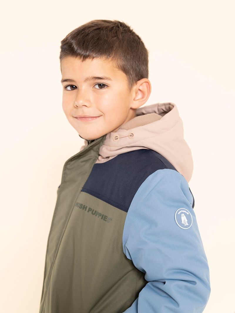 Casaca-Para-Niño-Poliester-Waterproof
-Silvestre-Verde-Hush-Puppies-Kids