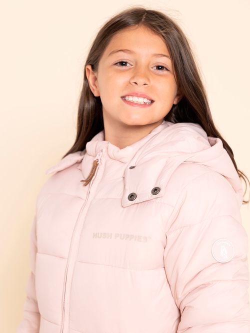 Casaca Para Niña Algodón Reciclado Campo Rosado Hush Puppies Kids