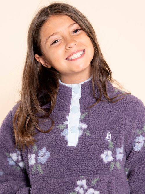 Polar Para Niña Sherpa Reciclado Ambar Azul Hush Puppies Kids