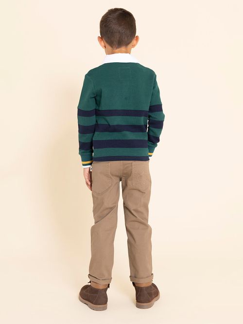 Pantalón Para Niño Algodón Belt Beige Hush Puppies Kids