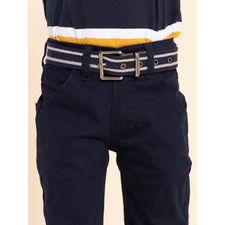 Pantalón Para Niño Algodón Belt Azul Hush Puppies Kids