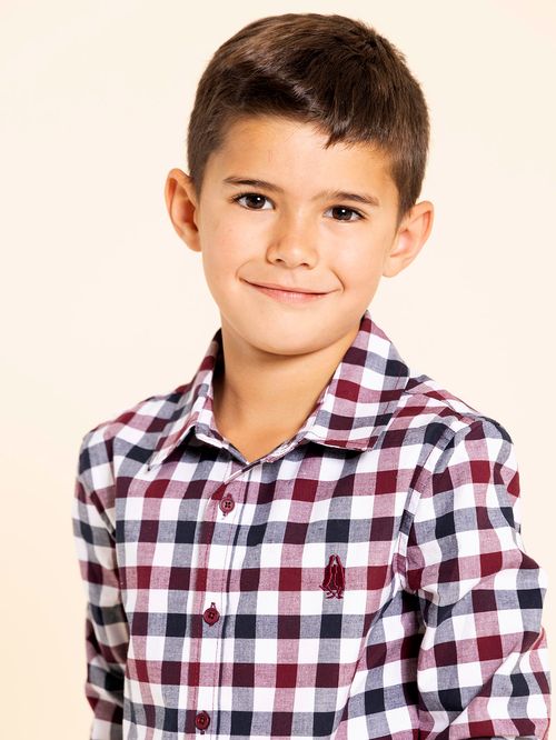 Camisa Para Niño Algodón Collie Rojo Hush Puppies Kids