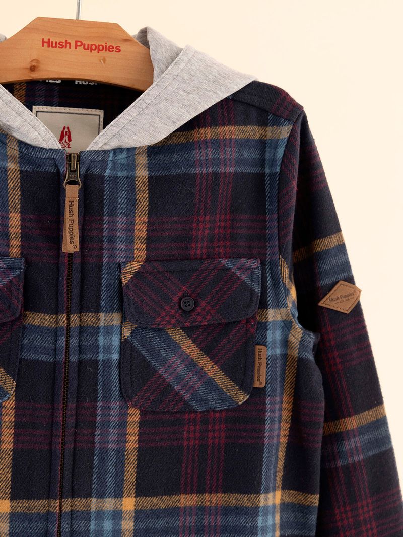 Chaqueta-Para-Niño-Algodon-Franela-Nevado-Azul-Hush-Puppies-Kids