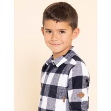 Camisa Para Niño Algodón Franela Tobby Azul Hush Puppies Kids