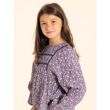 Blusa Para Niña Algodón Amapola Azul Hush Puppies Kids