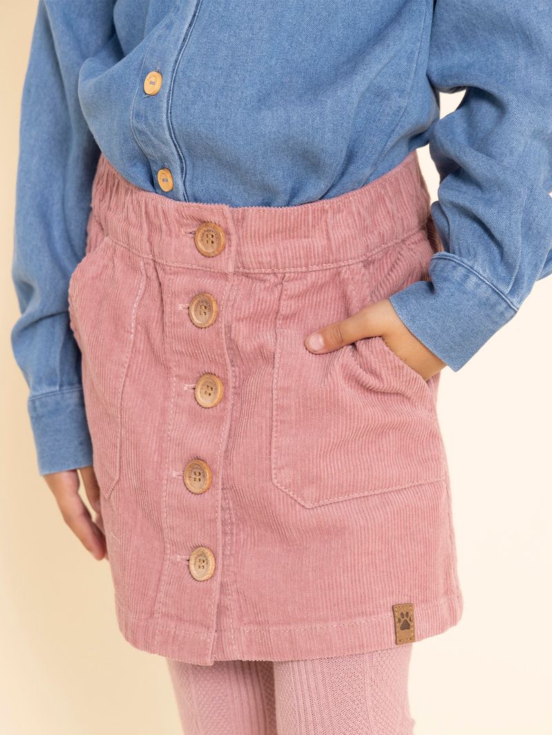 Falda-Para-Niña-Algodon-Corduroy-Nina-Rosado-Hush-Puppies-Kids