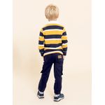 Polo-Manga-Larga-Para-Niño-Algodon-Reciclado-Oscar-Amarillo-Hush-Puppies-Kids