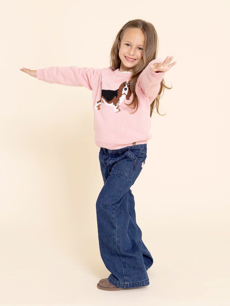 Chompa-Para-Niña-Algodon-Basset-Rosado-Hush-Puppies-Kids