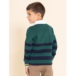 Polo-Manga-Larga-Para-Niño-Algodon-Chester-Verde-Hush-Puppies-Kids