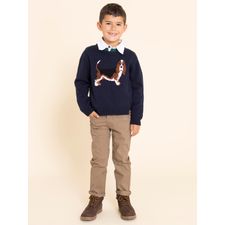 Chompa Para Niño Algodón Basset Navy Hush Puppies Kids