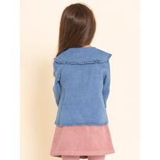 Blusa Para Niña Algodón Tencel Matilda denim Oscuro Hush Puppies Kids