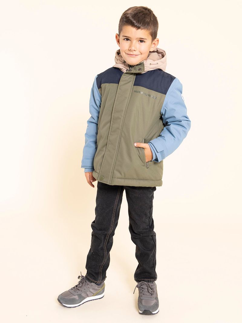 Casaca-Para-Niño-Poliester-Waterproof
-Silvestre-Verde-Hush-Puppies-Kids